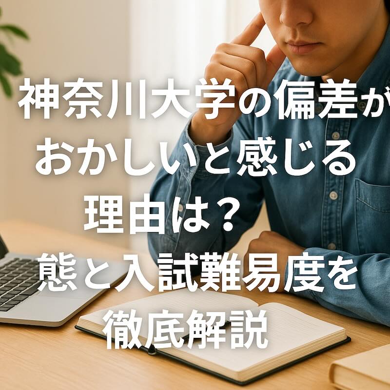 神奈川大学の偏差値がおかしいと感じる理由は?実態と入試難易度を徹底解説