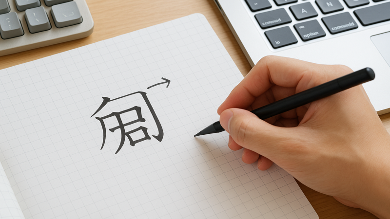 4.「釦」の正しい書き方と書き順