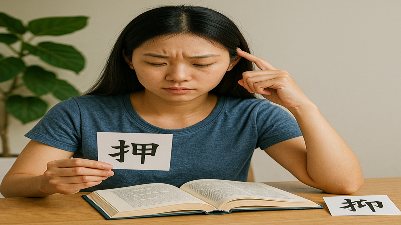 4.「おさえる」の漢字を正しく使うための覚え方