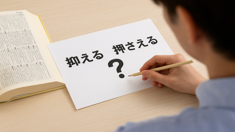 1.「ポイントをおさえる」の正しい漢字表記
