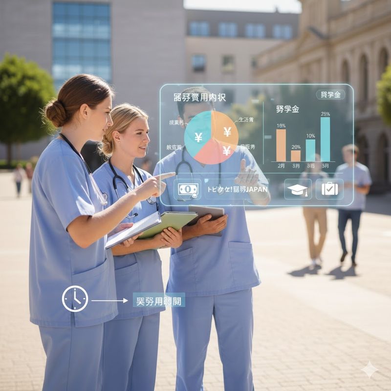 3.看護学生の留学費用と奨学金制度