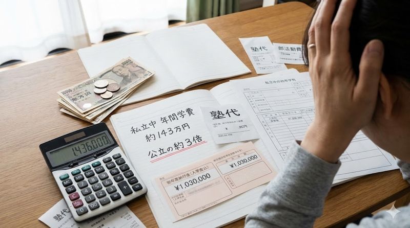 4.私立中学校の実際の学費負担額