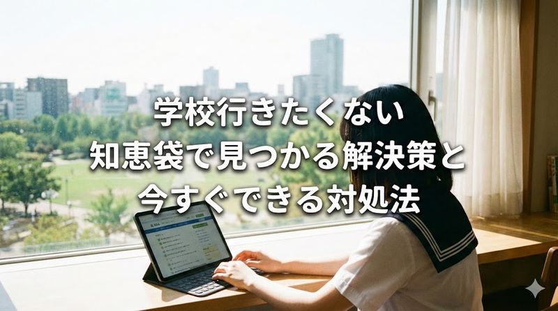 学校行きたくない知恵袋で見つかる解決策と今すぐできる対処法