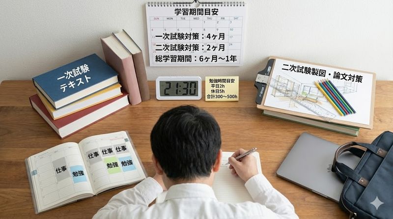 3.合格に必要な勉強時間と学習期間の目安