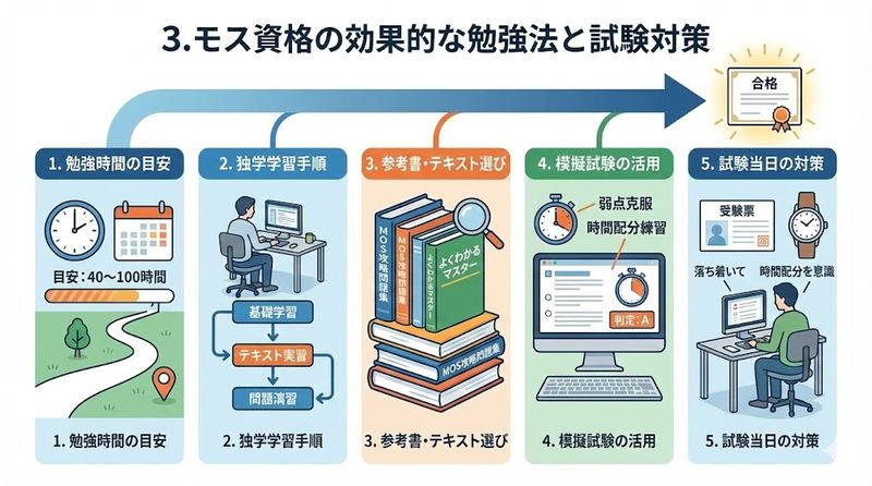 3.モス資格の効果的な勉強法と試験対策