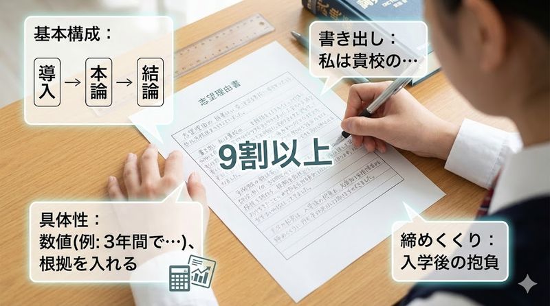 3.志望理由書の基本的な書き方とルール