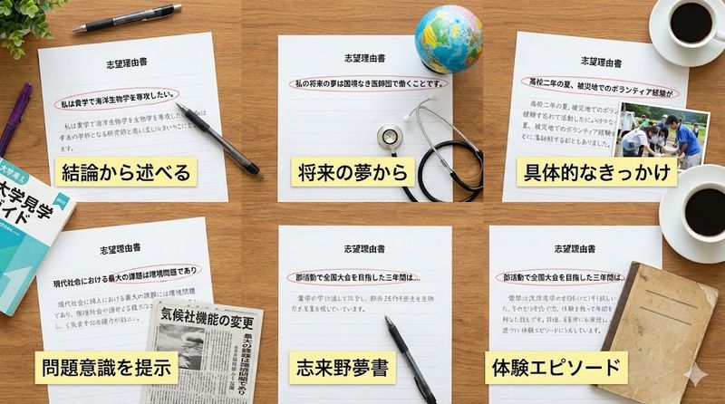 2.志望理由書の書き出しパターン15選
