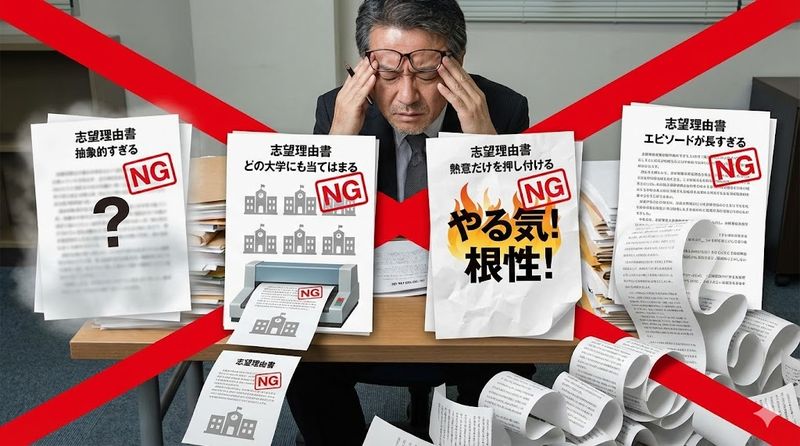 3.志望理由書の書き出しで避けるべきNG表現