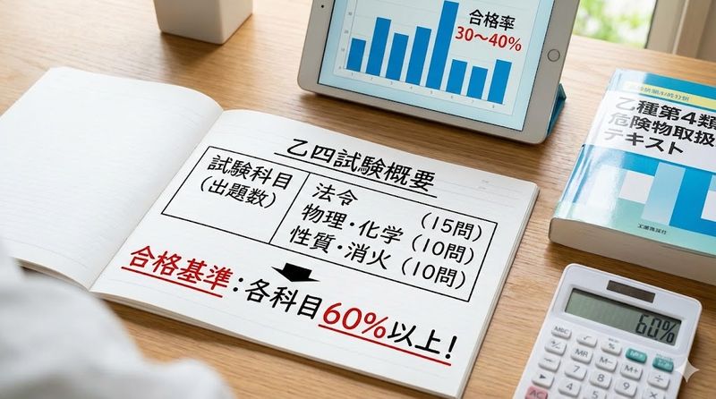 2.乙四の試験概要と合格基準を理解する