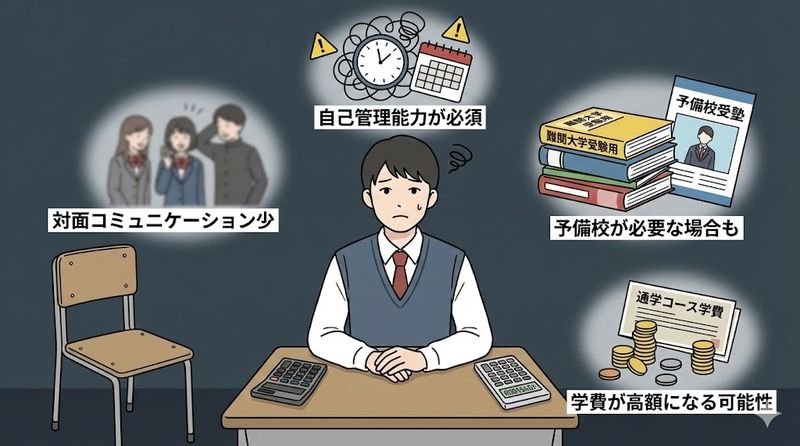 2.n高等学校のデメリット・注意点