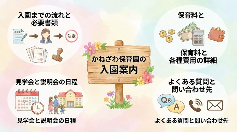 4.かねざわ保育園の入園案内