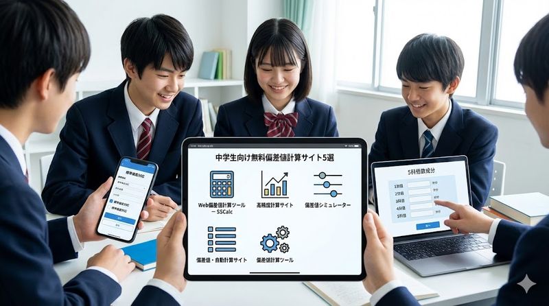 2.中学生向け無料偏差値計算サイト5選