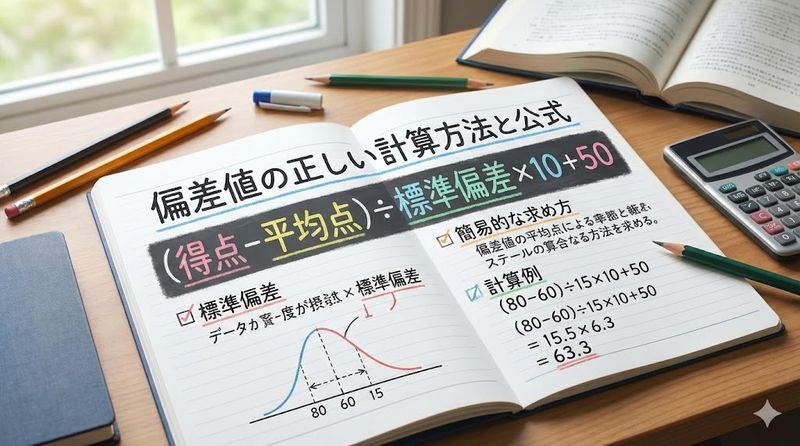 3.偏差値の正しい計算方法と公式