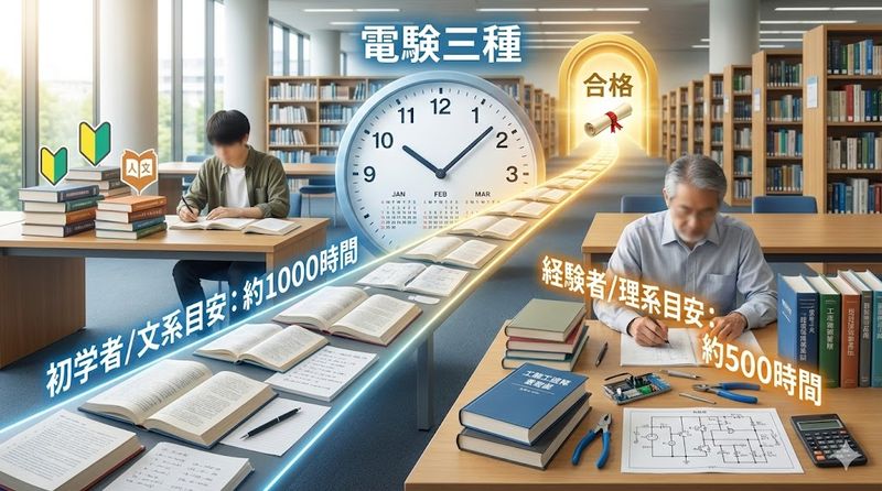 1. 電験三種の勉強時間はどれくらい必要か