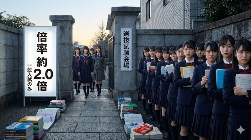 2.お茶の水女子大学附属高等学校の入試難易度と倍率