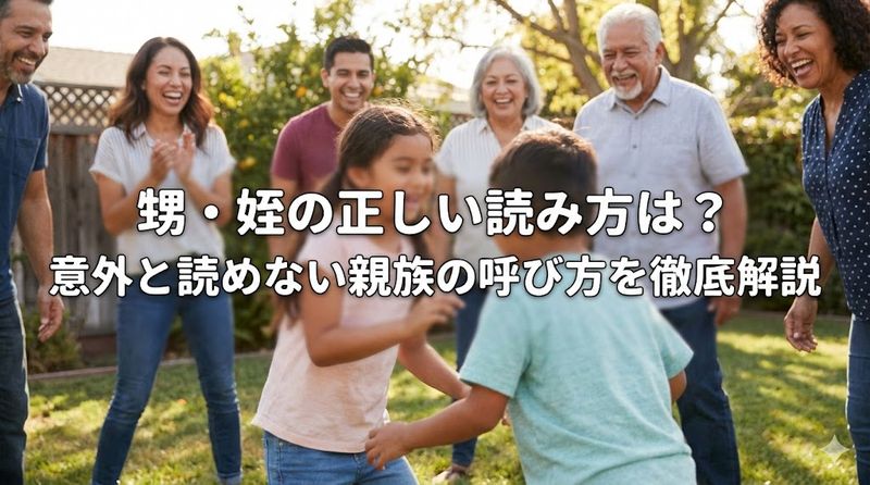 甥・姪の正しい読み方は？意外と読めない親族の呼び方を徹底解説