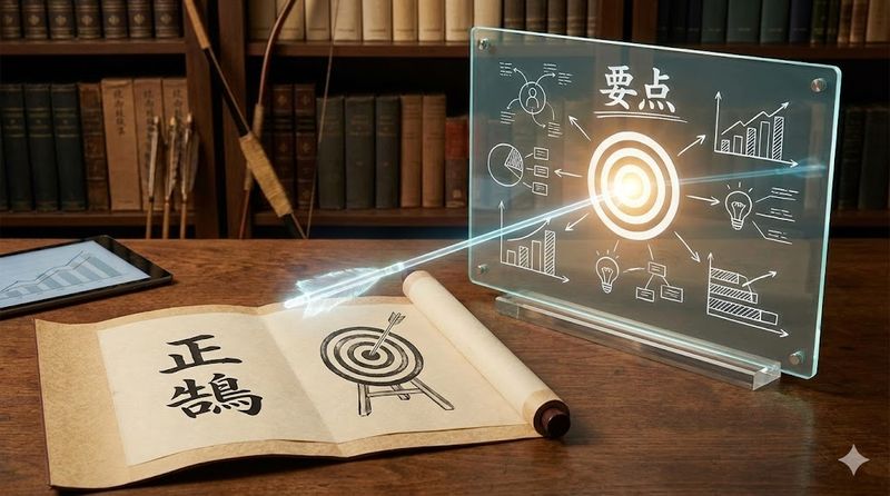 2.的を射るの意味と語源