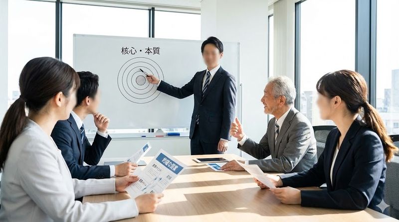 3.的を射るの使い方と例文