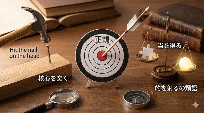 4.的を射るの類語と言い換え表現