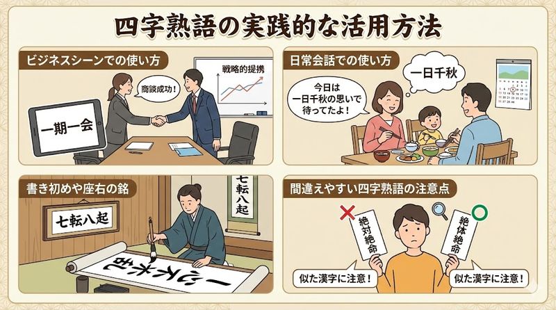 4.四字熟語の実践的な活用方法