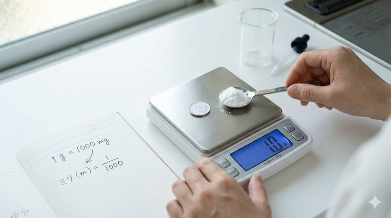 1.一グラムは何ミリグラムなのか