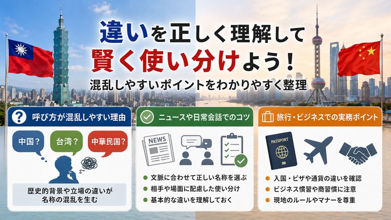 4.中華民国と中華人民共和国の違いを理解するうえで知っておきたいポイント