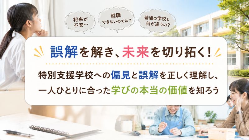 1.「特別支援学校は人生終わり」と言われる理由と3つの誤解