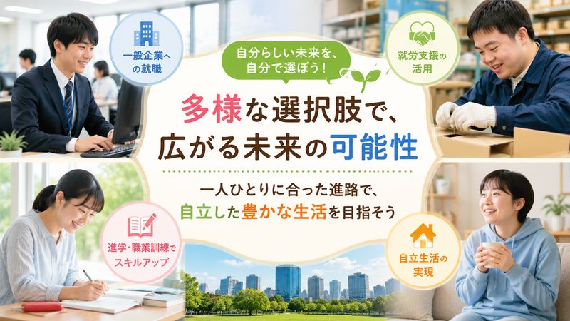 2.特別支援学校の卒業後に選べる進路と将来の選択肢