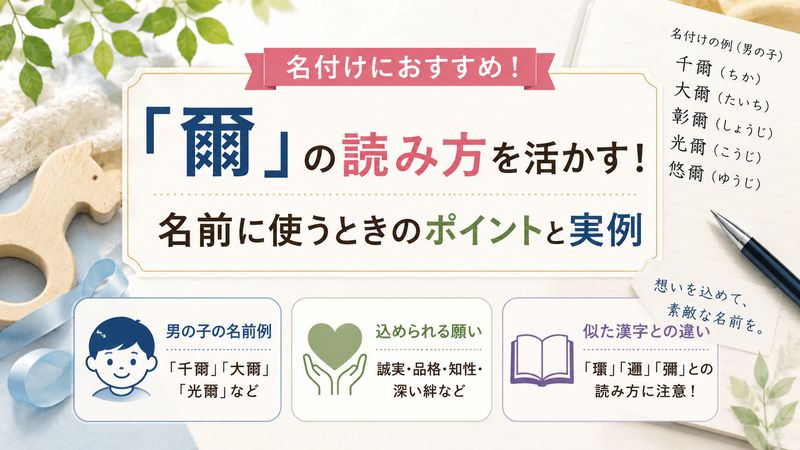 4.「爾」の読み方を活かす!名前に使うときのポイントと実例