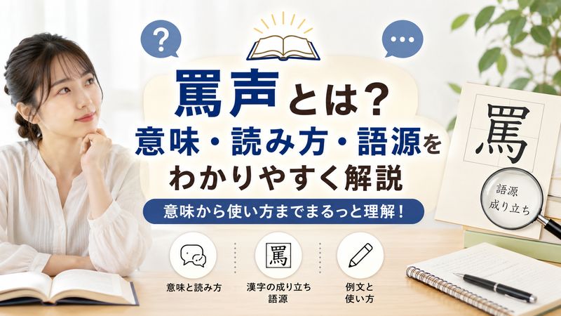 1.罵声とは?意味・読み方・語源をわかりやすく解説