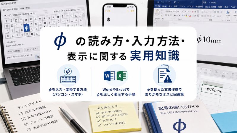 4. φの読み方・入力方法・表示に関する実用知識