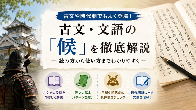 3.古文・文語での「候」の読み方と使い方