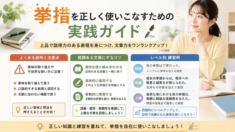 4.挙措を正しく使いこなすための実践ガイド
