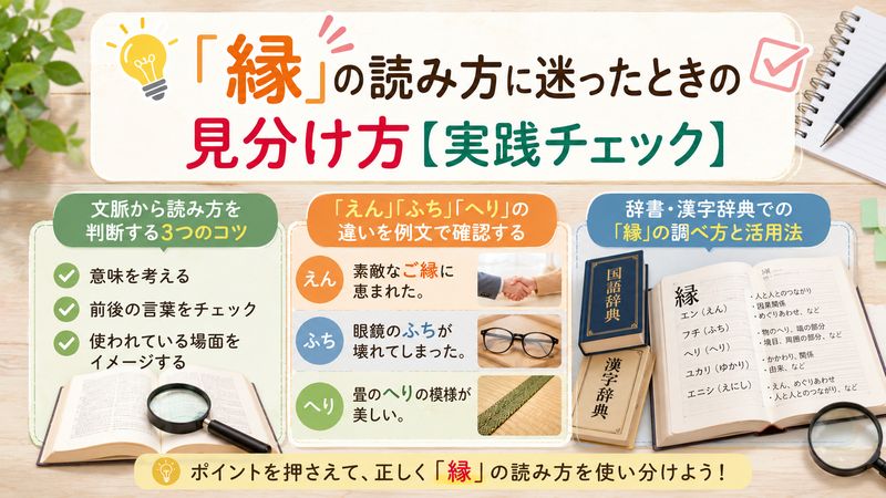 4.「縁」の読み方に迷ったときの見分け方【実践チェック】