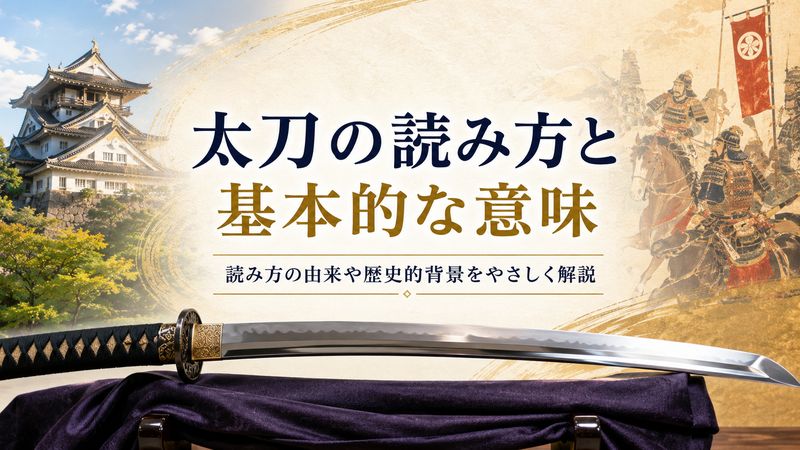 1.太刀の読み方と基本的な意味
