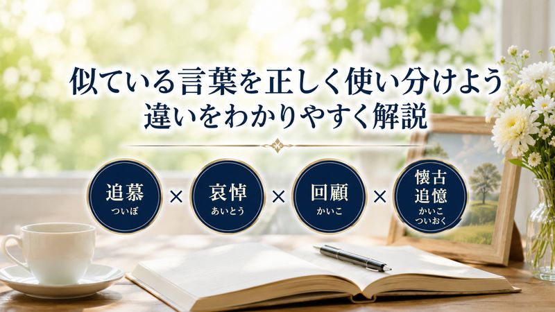 2. 追慕と混同しやすい言葉との違い