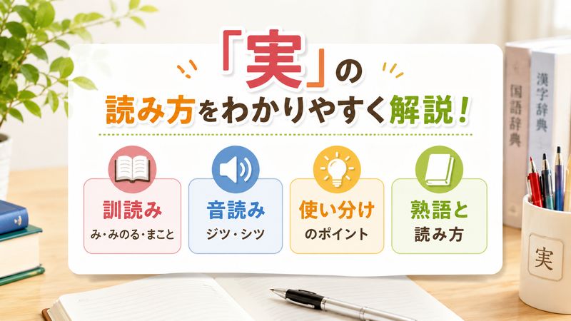 1.「実」の読み方：訓読み・音読みの基本まとめ