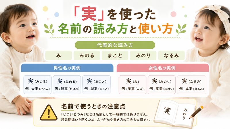 3.「実」の名前での読み方と使い方